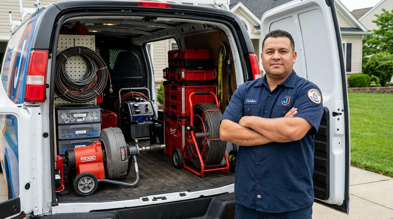 Professional drain cleaning equipment and Johns Plumbing LLC plumber in Casa Grande