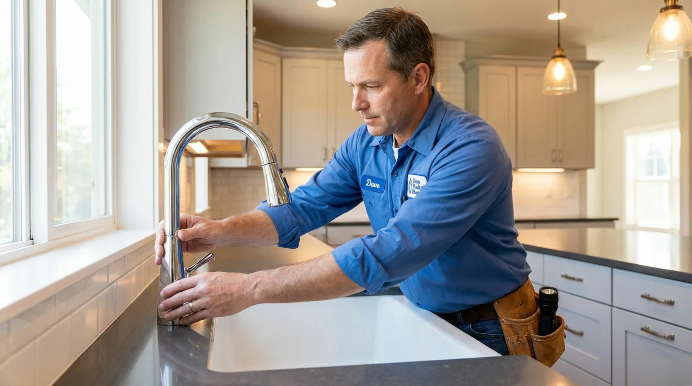 Kitchen faucet installation by Johns Plumbing LLC in Casa Grande
