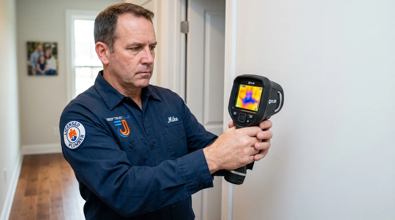 Thermal imaging leak detection by Johns Plumbing LLC in Casa Grande