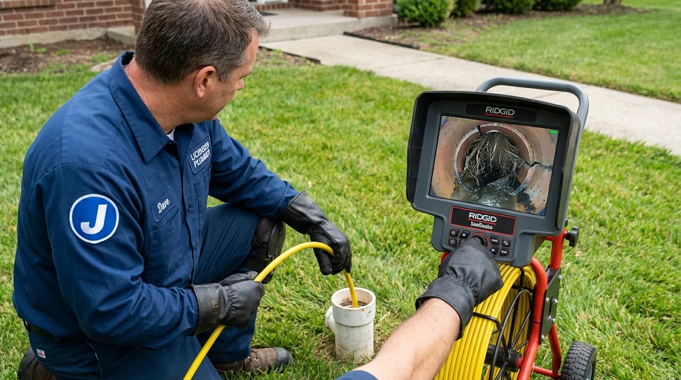 Sewer camera inspection being performed by Johns Plumbing LLC in Casa Grande